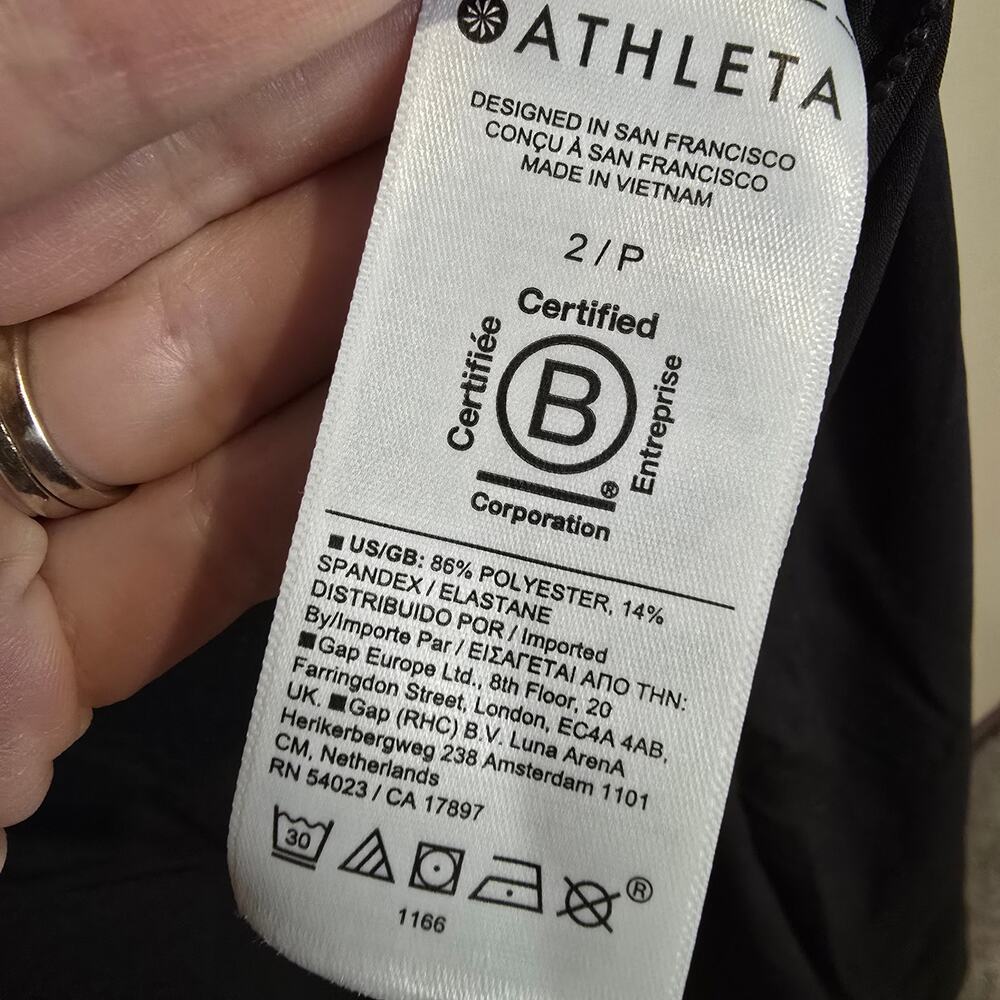 NEW NWT Women's Athleta Brooklyn Heights Wide Leg Jumpsuit Black | Size 2 Petite - Picture 11 of 13